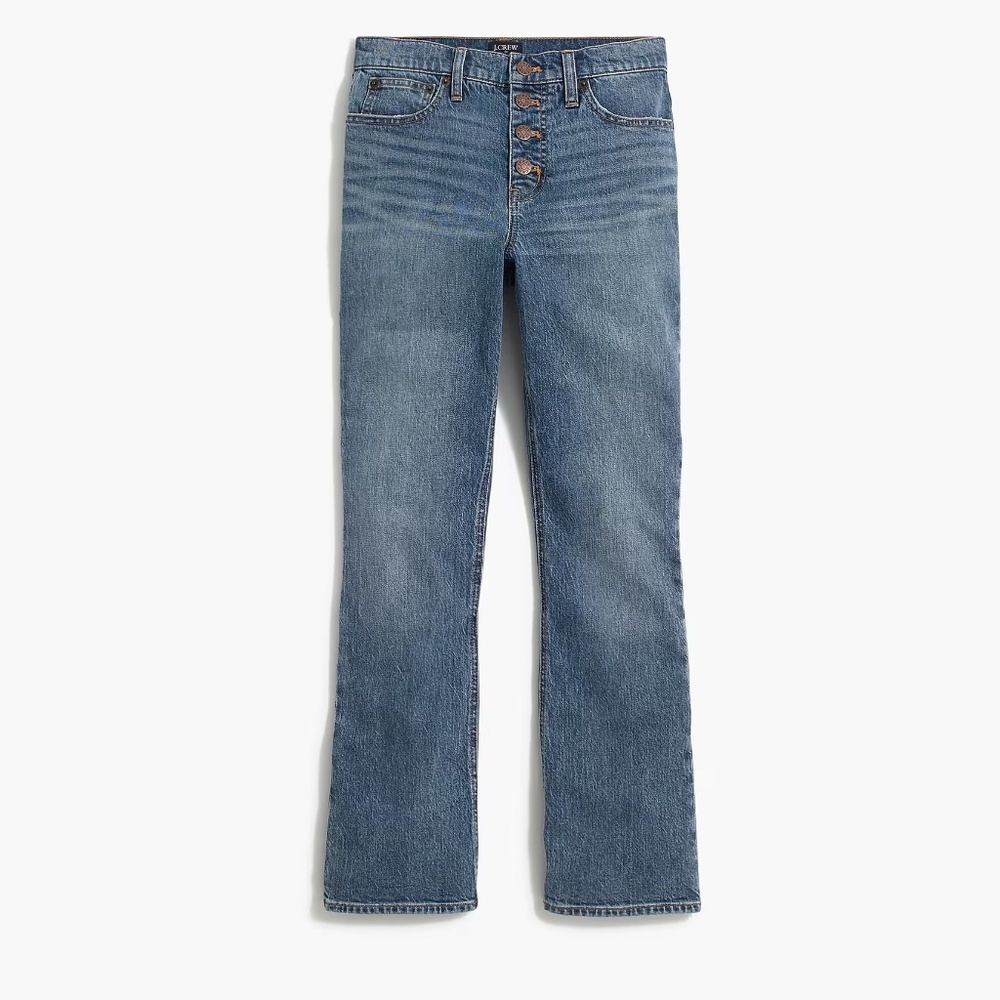 J Crew NWT High-rise flare crop jean in all-day stretch Women’s 35